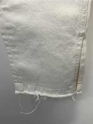 Re/Done 70’s Original High Rise Skinny Boot Vintage White Jeans Womens Size 27 thumbnail 2