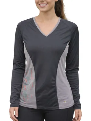 Mountain Hardwear Long Sleeve‎ V Neck Athletic Shirt Womens S Hiking Outdoor thumbnail 1