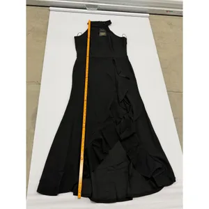 Woosea Womens Black High Neck Ruffle High Low Hem Sleeveless Maxi Dress size XL thumbnail 6