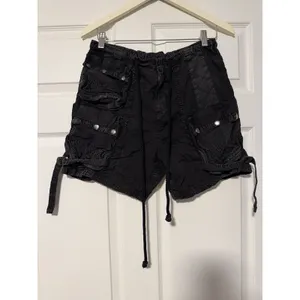 Free People Parachute Moon Bay Shorts Gorpcore‎ Slouchy Harem Baggy Black Cargo thumbnail 3