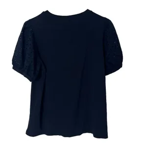 Tommy Hilfiger Top Size M Eyelet Lace Pocket Navy Blue thumbnail 7