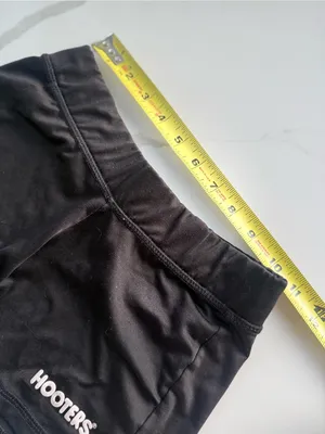 Hooters Y2K Authentic Black Ultra Mini Shorts Size XS thumbnail 8
