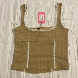 Edikted Beige Bustier Top thumbnail 3