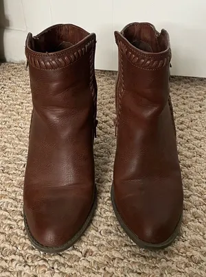 JustFab Chestnut Ankle Booties thumbnail 1