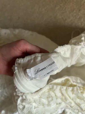 Lovers and friends lace mini white dress thumbnail 5