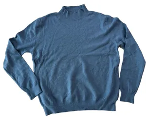 Women's Blue Soft Mock Turtleneck Long Sleeve Sweater Size M #260367 thumbnail 1