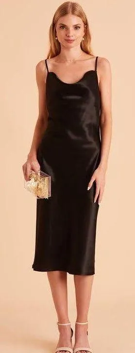 Express Satin Cowl neck Slip Dress thumbnail 1
