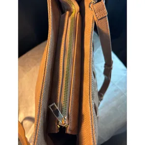 Like Dreams Tan Snake Embossed Woven Shoulder Bag Crossbody Gold Hardware thumbnail 5