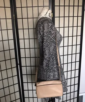 Coach Vintage Pebbled grain Leather Crossbody Shoulder Messenger chain minimalist neutral coquette baguette rectangle preppy solid gold clutch thumbnail 8