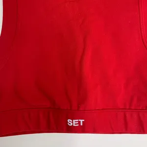 Set Active x Justine Skye Red High Neck Sports Bra Top Womens Small Apple Red thumbnail 4