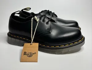 Dr. Martens 1461 Iced Smooth Leather Oxford Loafer Shoes in Black thumbnail 1