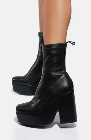 Heel Platform Boots thumbnail 1