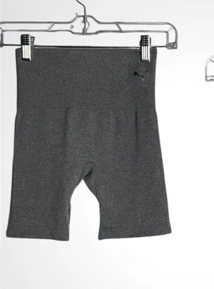 2 Pair Puma Bike Shorts - Pink and Charcoal - Small thumbnail 1