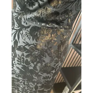David’s bridal mother of the bride bridesmaid long maxi black dress with gold sh thumbnail 2