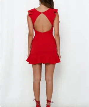 Hello Molly Dress Mini Red thumbnail 4