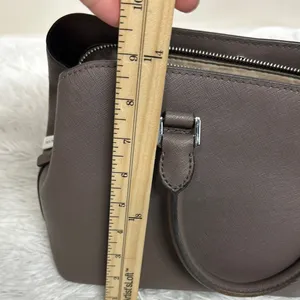 Michael Kors Brown Satchel Saffiano Leather thumbnail 13