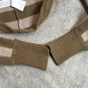 Nicholas Striped Shrug Sweater Womens M Layering Chunky Knit Bolero Cropped thumbnail 11