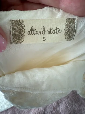 Altar'd State Mini Dress Off-White thumbnail 3