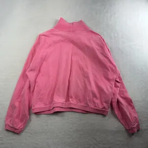 Vtg 90s L Large Mock Neck Long Sleeve‎ Shirt B'ZRQ Hot Pink Grunge Skater Edgy thumbnail 10
