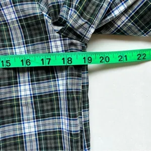 J Crew Embellished Button-Up Shirt in Forest Tartan Glen Plaid Size Small NWOT thumbnail 4