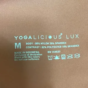 Yogalicious Orange High Rise Pull On Running Cropped Athletic Leggings Size M thumbnail 4