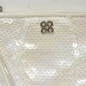 COACH 45395 Audrey Sequins Small Wristlet Pouch Purse Wallet Ivory thumbnail 2
