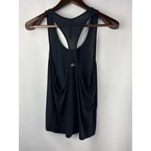 Women’s Alo Medium Black Racerback Sports Tank thumbnail 3