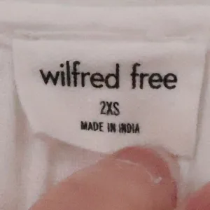 Wilfred Free Aritzia Sail Dress Swim Cover Womens 2XS White Organic Cotton Gauzy thumbnail 5