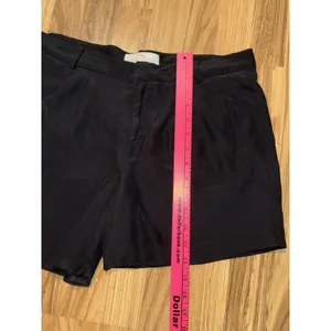 Amanda Uprichard Medium Brooklyn Black 100% Silk Shorts‎ $152 Hem Out thumbnail 2