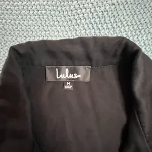 Lulus Dress Women Medium Black Button Up Collared Knee Length Dress With Pockets thumbnail 6