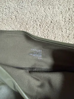 Aerie Offline Real Luxe Faux Leather Leggings – Size Small thumbnail 3