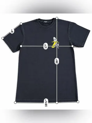 Bananas Monkey Graphic T Shirt Womens Small Black Streetwear Tee Cotton thumbnail 5