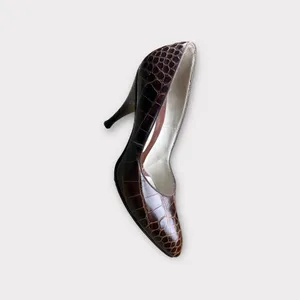 Palizzo‎ Brown Croc High Heels. Vintage Size 6A thumbnail 5