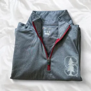 Stanford Champion Gray Quarter Zip Pullover Size Small thumbnail 1
