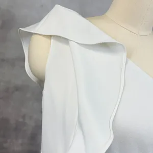 Karl Lagerfeld Dress Womens 8 One Shoulder Bridal Shower Chic Bachelorette READ‎ thumbnail 5