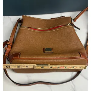 Dooney & Bourke Pebble Grain Crossbody R264CA Caramel Leather thumbnail 10