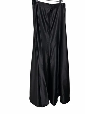 TADASHI SHOJI Black Satin Maxi Skirt thumbnail 4
