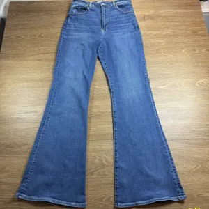 Abercrombie Curve Love 70s Flare Jeans Womens 30 10L Ultra High Rise Long thumbnail 2