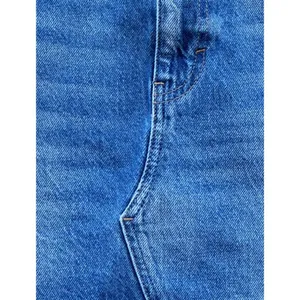 We The Free Bailey Blue Denim Mini Skirt Frayed Distressed Fringe Size 28 thumbnail 4