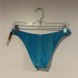 NWT blue sparkle PINK Victoria’s‎ Secret bikini bottoms thumbnail 4