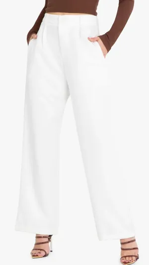 Kittenish White Pants thumbnail 1