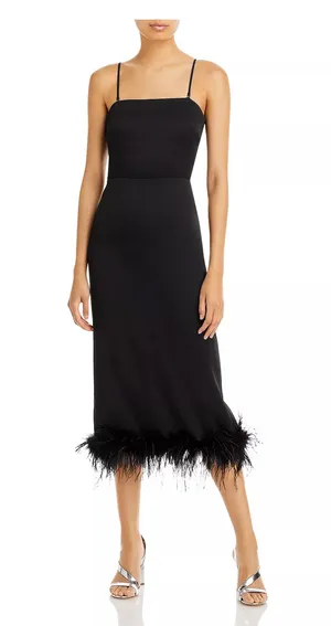 Black Feather Dress Size XS thumbnail 1