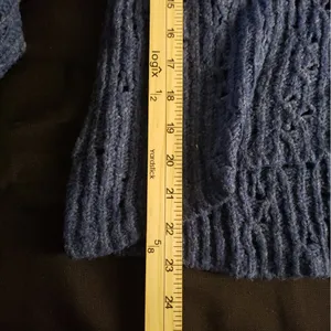 Free People Navy Blue Knit Crewneck‎ Sweater Women’s XS thumbnail 5