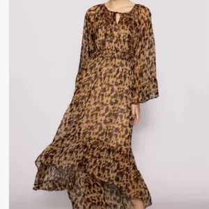 NWT Anthropologie Melloday Leopard Print High Low Maxi‎ Dress Size Medium Boho thumbnail 2