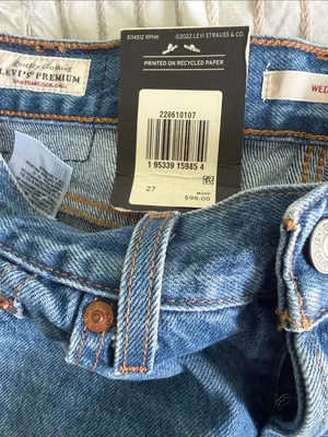 Levi's Classic Distressed Blue Jeans thumbnail 4