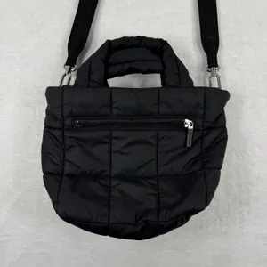 Lululemon Quilted Grid‎ Tote Bag Mini Black Puffer Crossbody Handbag LU9BETS thumbnail 8