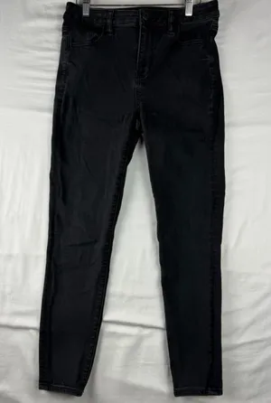 American Eagle Black High-Rise Next Level Stretch Jeggings 10 Short Denim Jeans thumbnail 1