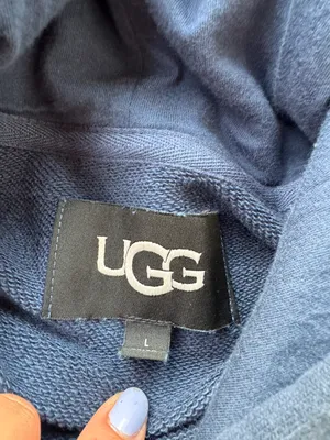 UGG, navy cropped hoodie thumbnail 2