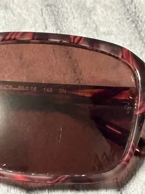 Ray-Ban Burgundy Tortoise Frame Sunglasses with Dark Red Lenses thumbnail 5