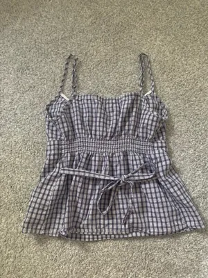 Brandy Melville Gingham Babydoll Tiffany Top thumbnail 2